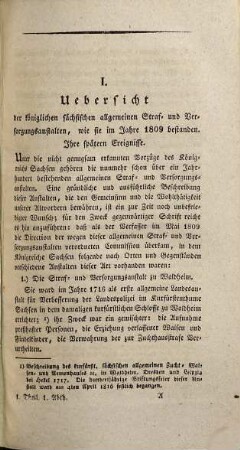 Beschreibung der königl. Sächsischen Heil- und Verpflegungsanstalt Sonnenstein : mit Bemerkungen über Anstalten für Herstellung oder Verwahrung der Geisteskranken, 1,1
