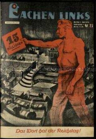 Wöchentliche Satirezeitschrift. 3. Jahrgang 1926