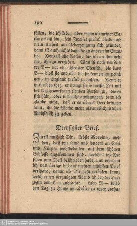 Dreysigster Brief