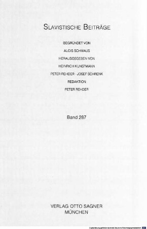 Das Thema der bildenden Kunst als Gestaltungsprinzip : ein Beitrag zum dichterischen Werk Andrej A. Voznesenskijs