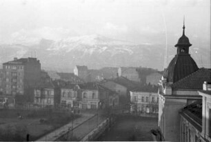 Sofia: Blick vom Haus, Straße 6. September, auf Witoscha[gebirge]