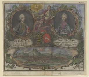 Doppelbildnis des Ernst Friedrich und der Sophia Antoinetta zu Sachsen-Coburg