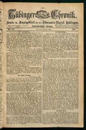 6. Juni (Nro. 130) - 11. Juni (Nro. 134)