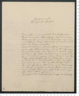 Brief von Arthur Lutze an Adelbert von Chamisso