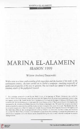 11: Marina el-Alamein : season 1999