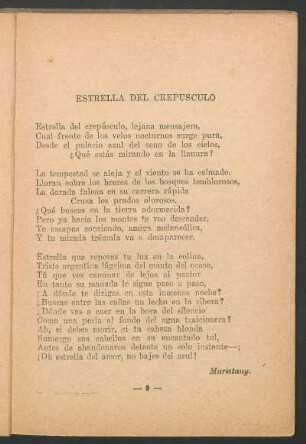 Estrella del crepúsculo