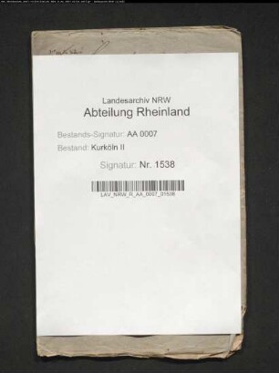 Heberegister über die Rheinbacher Stefanspacht