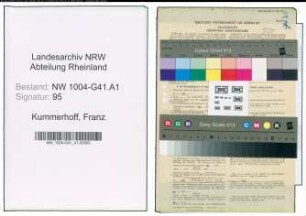 Entnazifizierung Franz Kummerhoff , geb. 23.01.1905 (Polizeisekretaer)