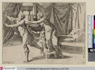 [Joseph échappant des mains de la femme de Putiphar; Josef von Potiphars Weib bedrängt]