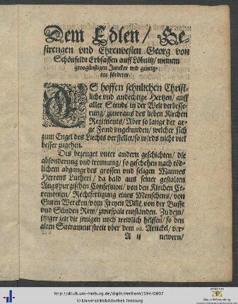 Widmungsvorrede