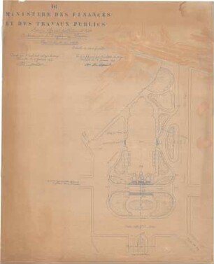 Schmidt, Heinrich von; Brüssel - Laeken (Belgien); Eglise Notre Dame, Portal und Turm - Lageplan