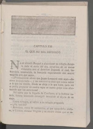 Capítulo XIII - El que no era esperado
