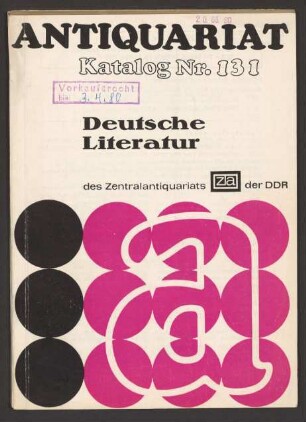 Nr. 131: Deutsche Literatur
