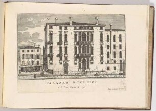Palazzo Mocenigo à San Stae (Der Palazzo Mocenigo bei San Stae in Venedig, Bl. 91 der Folge "Le Fabriche, e Vedute di Venetia")