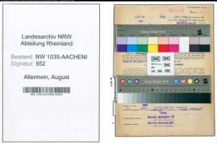 Entnazifizierung August Altenhein , geb. 29.09.1904 (Koksmeister)