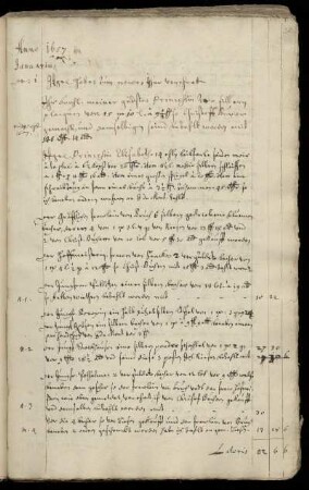 Kammerrechnung 1657