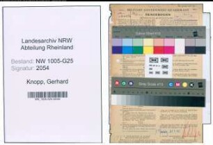 Entnazifizierung Gerhard Knopp , geb. 28.10.1886 (Kaufmann)