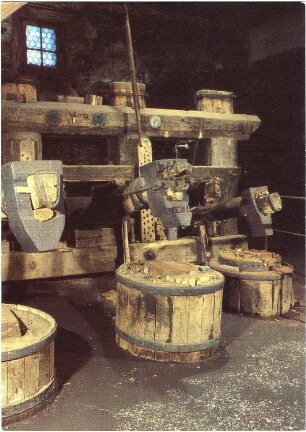 Annaberg-Buchholz, Ortsteil Frohnau. Frohnauer Hammer, Inneres, Ansichtskarte, color
