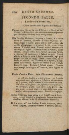 Secondo Ballo = Zweytes Ballet
