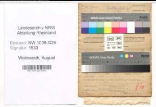 Entnazifizierung August Wolmerath , geb. 22.09.1894 (Vertreter)