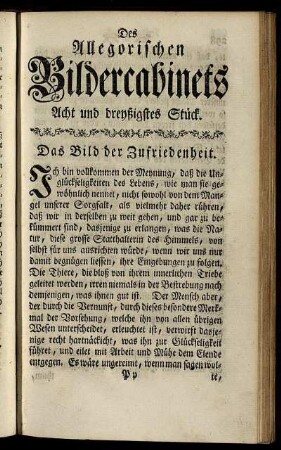 Acht und dreyßigstes Stück