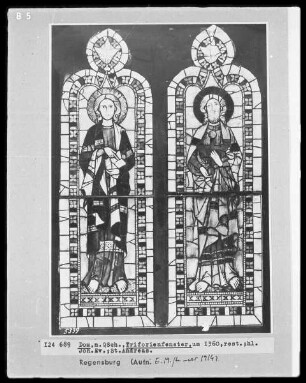 Fenster N VII: Die Heiligen Johannes und Andreas