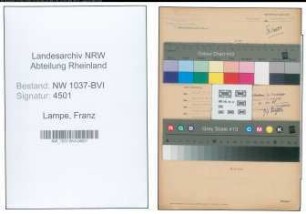 Entnazifizierung Franz Lampe , geb. 28.01.1892 ()