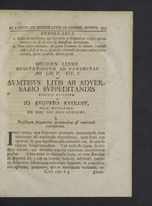 Specimen LXXXIV. - LXXXVIII.