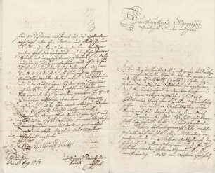 Johann Peter Job an Karoline Luise von Baden (Dornheim)
