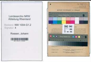 Entnazifizierung Johann Roesen , geb. 21.10.1899 (Gaertner)