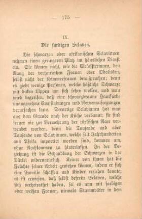 IX. Die farbigen Sclaven