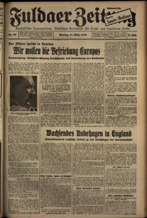 Ausgabe vom Montag, den 23. März 1936.