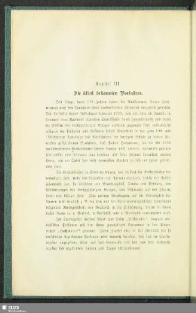 Kapitel III. Die ältest bekannten Vorfahrten