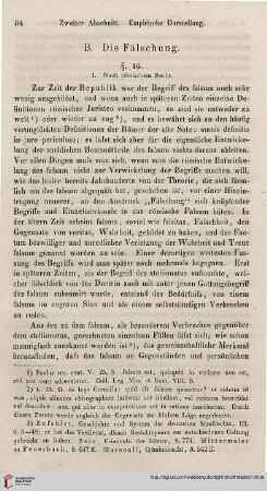 B. Die Fälschung