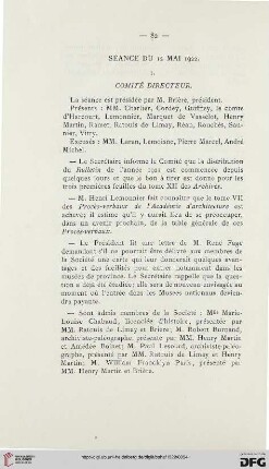 Séance du 12 mai 1922