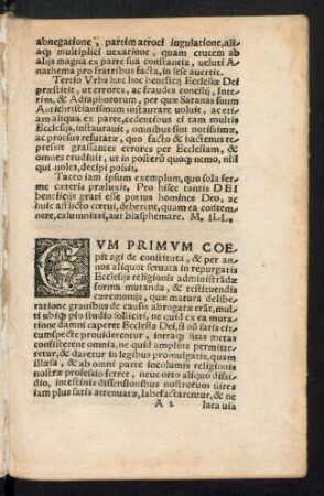 Cum Primum Coepit agi de constituta ...