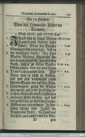 Die 13. Historie. Von der Himmels-Leiter im Träume