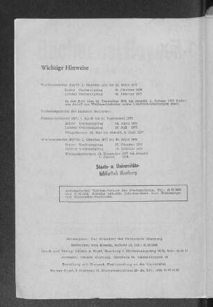 Wichtige Hinweise