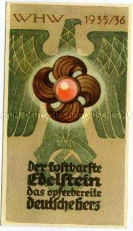 WHW-Abzeichen, Monatstürplakette, Haussammlung vom November 1935