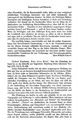 Kaufmann, Gerhard :: Das alte Kiel, von der Gründung der Stadt bis an die Schwelle zur Gegenwart : Hamburg, Christians, 1975