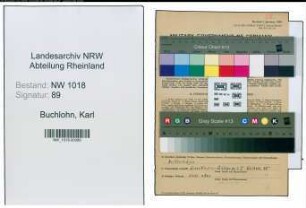 Entnazifizierung Karl Buchlohn , geb. 23.01.1900 (Kaufmaennischer Angestellter)