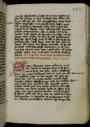 Prosalegende zum hl. Bernhard von Clairvaux