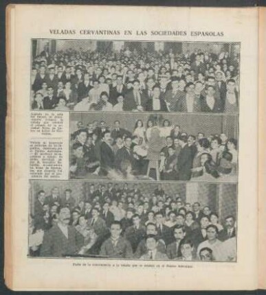 Veladas cervantinas en las sociedades españolas - [Ilustración]