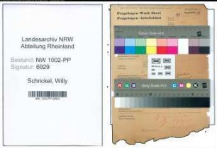 Entnazifizierung Willy Schrickel , geb. 22.12.1895 (Verleger)