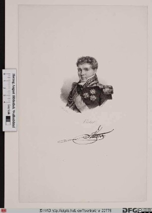 Bildnis Claude Perrin Victor, gen. V., 1808 duc de Belluno