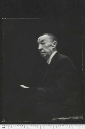 Porträtaufnahme Sergej V. Rachmaninov