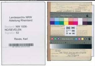 Entnazifizierung Karl Raves , geb. 23.12.1878 (Landwirt)