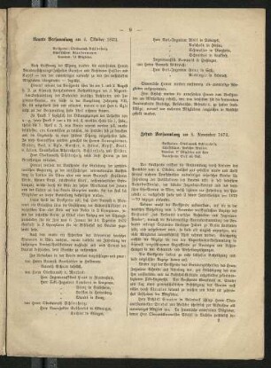 Zehnte Versammlung am 8. November 1873