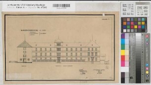 Arnsberg, Amtsgericht, Altbau, Südflügel, orderansicht