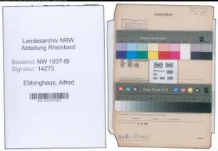 Entnazifizierung Alfred Ebbinghaus , geb. 02.12.1898 (Angestellter)